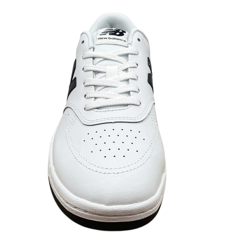 New Balance Mens BB80 Casual Leather Sneakers Size 8 White Black Low Top Fashion - Picture 6 of 12
